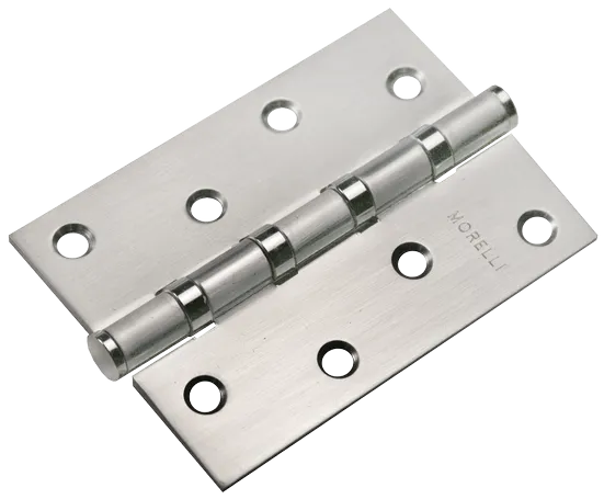 Петля карточная универсальная MSN 100X70X2.5-4BB SC с подшипником стальная, врезная, цвет матовый хром, сталь