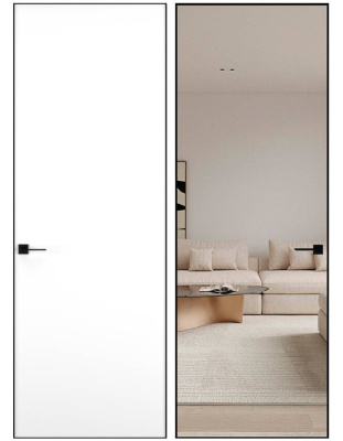 Дверь Керамик снежный 1 MD 2400*800 (196) L 2 отв REVERSE кромка матовая Eclipse