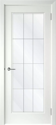 Межкомнатная дверь «Левел-1 ДО» 2000 x 600 belyy