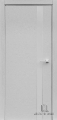 Дверь межкомнатная Uno натуральный шпон grigio (ral 7015) остекленная 600x2000 Chiaro Ral