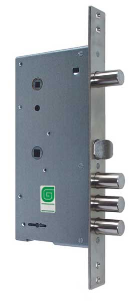 Замок Guardian (Гардиан) врезной сувальдный с задвижкой и защёлкой ЗВ 30.15, 4 кл. /123:455/