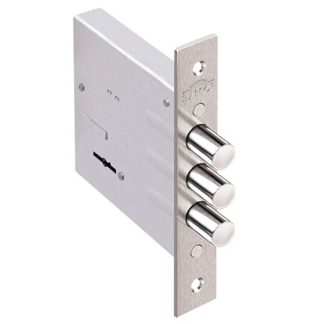 Замок Elbor (Эльбор) врезной Кремень 1.04.03 никель, сув., 3 риг.