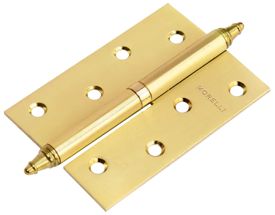 Петля разъемная карточная стальная MSN 100X70X2.5 R SG с подшипником правая, врезная, цвет матовая латунь, сталь