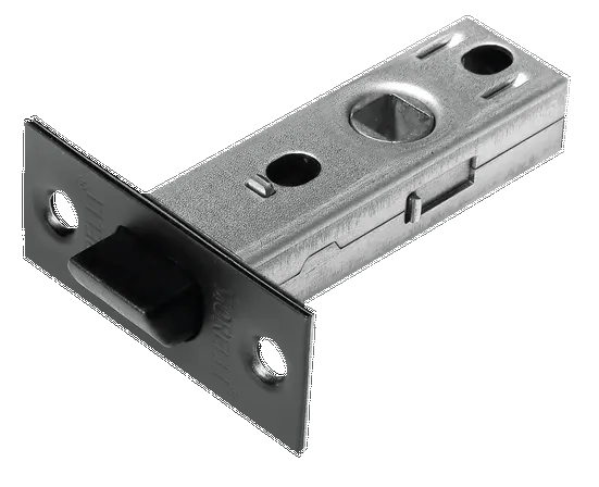 LP6-45 BL, защелка межкомнатная, с пластиковым язычком, цвет - черный