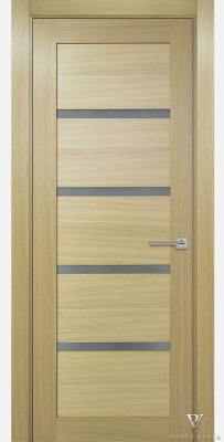 Дверь межкомнатная Корса 4 шпон Дуба натуральный шпон цвета на выбор глухая