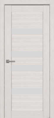 Дверь межкомнатная Модель 24 экошпон эко белый остекленная 600x2000 24 Dub