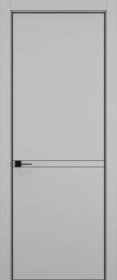 Дверь Шеллак серый 3 MN 2300*800 кромка черная
