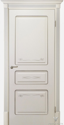 Дверь межкомнатная Валенсия 4 натуральный шпон эмаль все цвета глухая