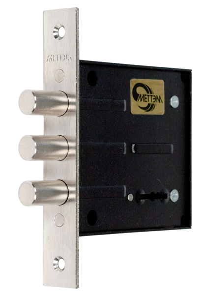 Замок Mettem (Меттэм) врезной сувальдный ЗВ8 802.0.0, 5 кл.