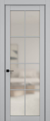 Дверь Шеллак серый 5 NC ст.просветленное 2000*1000