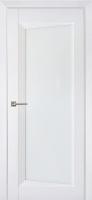 Дверь межкомнатная Перфекто (Perfecto) 105 покрытие soft touch белый бархат остекленная