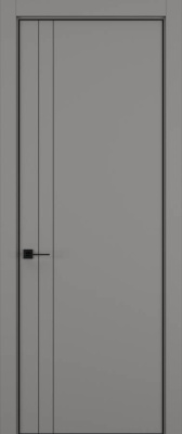 Дверь Керамик серый 4 MN 2000*1000 (196) кромка черная Eclipse