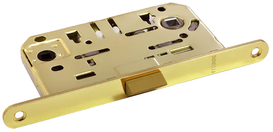 Замок межкомнатный 1895P PG бесшумный, многофункциональный, цвет золото