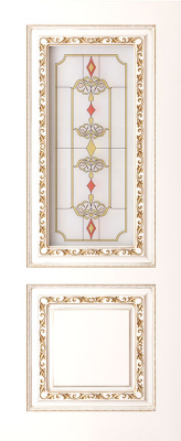 Дверь межкомнатная Кармен эмаль и лак эмаль белая остекленная