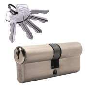 Механизм цилиндровый (5 ключей) V80-5 SN (мат. никель)