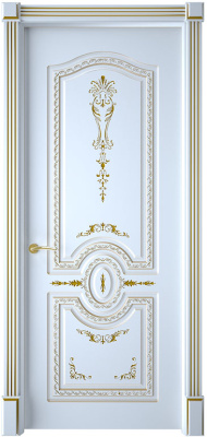 Дверь межкомнатная Диамант эмаль и лак эмаль белая глухая 600x2000 Emal Belaya