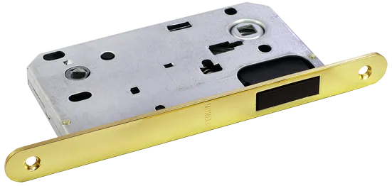 Замок межкомнатный MM 2090 PG магнитный, сантехнический, цвет золото