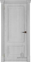 Дверь межкомнатная Корсика (широкий фигурный багет) натуральный шпон дуб perla глухая