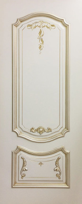 Дверь межкомнатная Багет 4/1 эмаль и лак эмаль слоновая кость глухая 600x2000 4 1