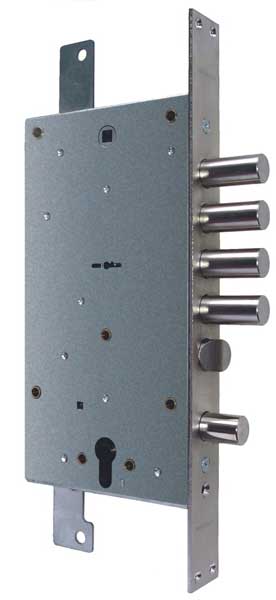 Замок Guardian (Гардиан) врезной двухсистемный ЗВ 25.12 Т с тягами, 5 кл. /123:209/