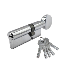 Механизм цилиндровый  ZС75 (35Cx40) СР 5 ключей (хром)