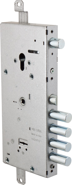 Замок Cisa (Чиза) врезной двухсистемный NEW CAMBIO FACILE 57.966.48 (тех. упаковка), ключ 44 мм