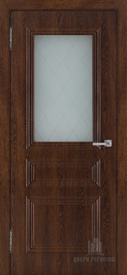 Дверь межкомнатная Римини экошпон крем остекленная