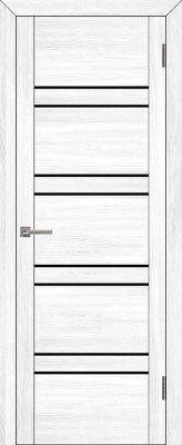 Дверь межкомнатная UniLine 30026 экошпон шоко велюр остекленная