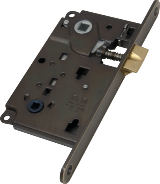 B01013.50.12 AGB (АГБ) Защелка врезная WC защёлка вверху (античная бронза)