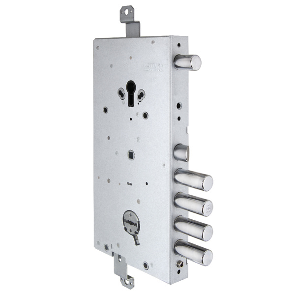 Замок Mottura (Моттура) врезной двухсистемный 54.J916M-S My Key (левый), перекод. с торца, кл. 60 мм, без накл.