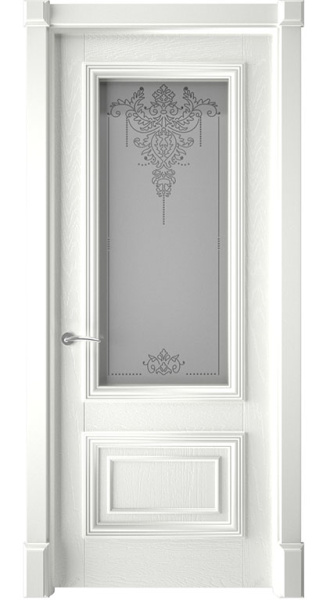 Дверь межкомнатная Палермо эмаль и лак 600x2000 Emal Belaya