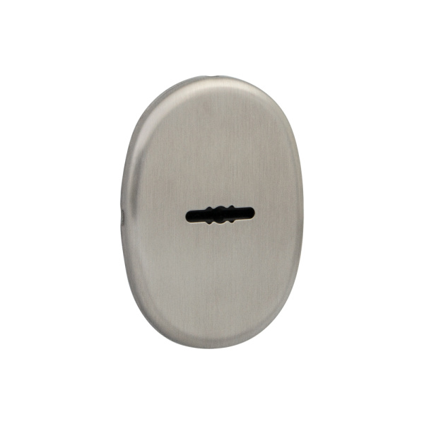 Накладка Fuaro (Фуаро) на сувальдный замок ESC.S-auto.ECO/OV.477 (ESC 477 eco) с авт. шторками SN матовый никель