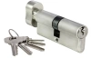 Цилиндровый механизм (личинка) 70CK SN 70 мм с заверткой, цвет никель матовый