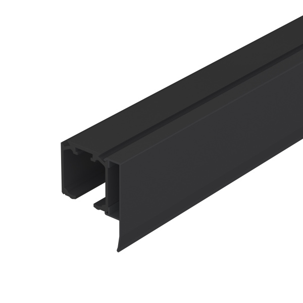 Комплект Armadillo (Армадилло) верхняя направляющая + декор.накладка SLD.Comfort-PRO.KIT/3000 track + dec (3м) BL Черный