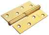 Петля разъемная стальная MSD 100X70X2.5 PG R правая, врезная, цвет золото