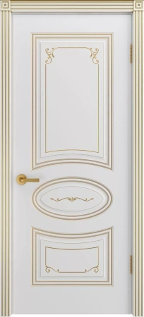 Межкомнатная дверь «Ария Грейс В2 ДГ» 2000 x 600 belyyspatinoyzoloto