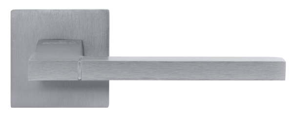 Ручка дверная YSTAD MH-47-S6 SSC раздельная на квадратной розетке 6 мм, цвет суперматовый хром, ЦАМ Light