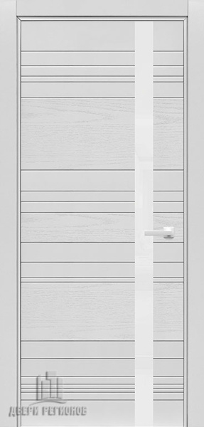 Дверь межкомнатная S3 Зеркало графит натуральный шпон 600x2000 Beloe Steklo