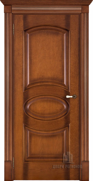 Дверь межкомнатная Соло натуральный шпон светлый мед глухая 600x2000 Светлый