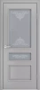 Межкомнатная дверь «Голд-2 ДО» 2000 x 600 Светло серая