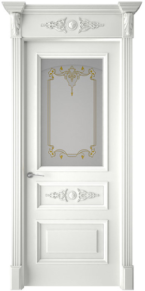 Дверь межкомнатная Кардинал (Лепнина) эмаль и лак 600x2000 Lepnina Emal