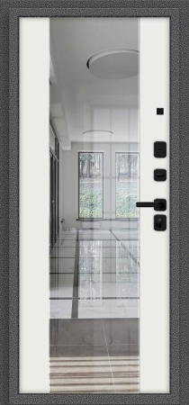 Входная дверь Optim Тайга-9.2 Антик Серебряный/Белый