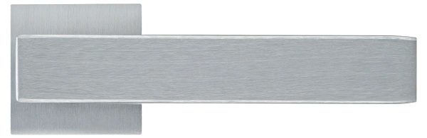 Ручка дверная LOT MH-56-S6 SSC раздельная на квадратной розетке 6 мм, цвет супер матовый хром, ЦАМ Light