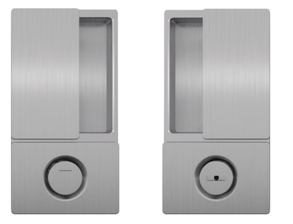 B30002.00.32 AGB (АГБ) Ручка WAVE под WC (мат хром), для распашных дверей