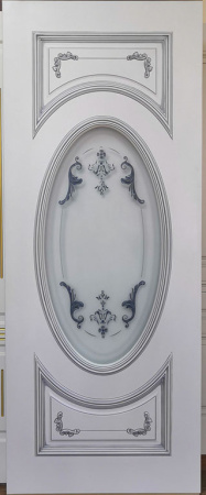 Дверь межкомнатная Багет 15 эмаль и лак эмаль белая 600x2000 15 Emal
