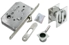 Комплект для раздвижных дверей MHS-2 WC SC с замком, цвет мат.хром, ЦАМ