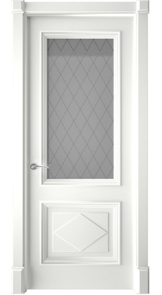 Дверь межкомнатная Милан эмаль и лак 600x2000 Emal Belaya