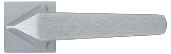 Ручка дверная SOUK MH-55-S6 SSC раздельная на квадратной розетке 6 мм, цвет суперматовый хром, ЦАМ Light