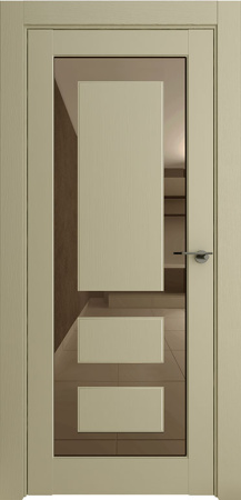 Дверь межкомнатная Нео (Neo) 00005 экошпон светло-серый серена остекленная 700x2000 00005 Keramik