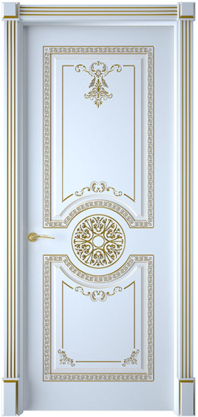 Дверь межкомнатная Версаль эмаль и лак эмаль слоновая кость 600x2000 Emal Belaya